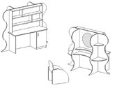 <CENTER>№059 - <i>Парикмахерская и стол для рисования</i>   </CENTER>