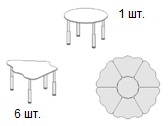 <H3>№34- Набор столиков «ЦВЕТОК»</H3>